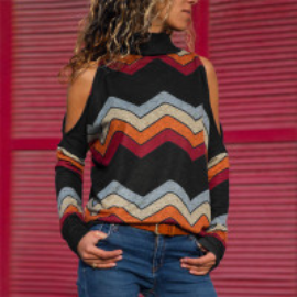 Odelia - Casual Zigzag-Pattern Sweater