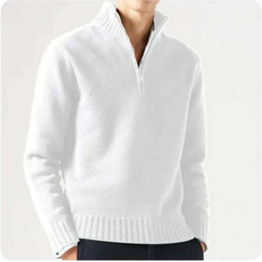 Gerdo | Casual Winter Half Zip Knitted Sweater For Men