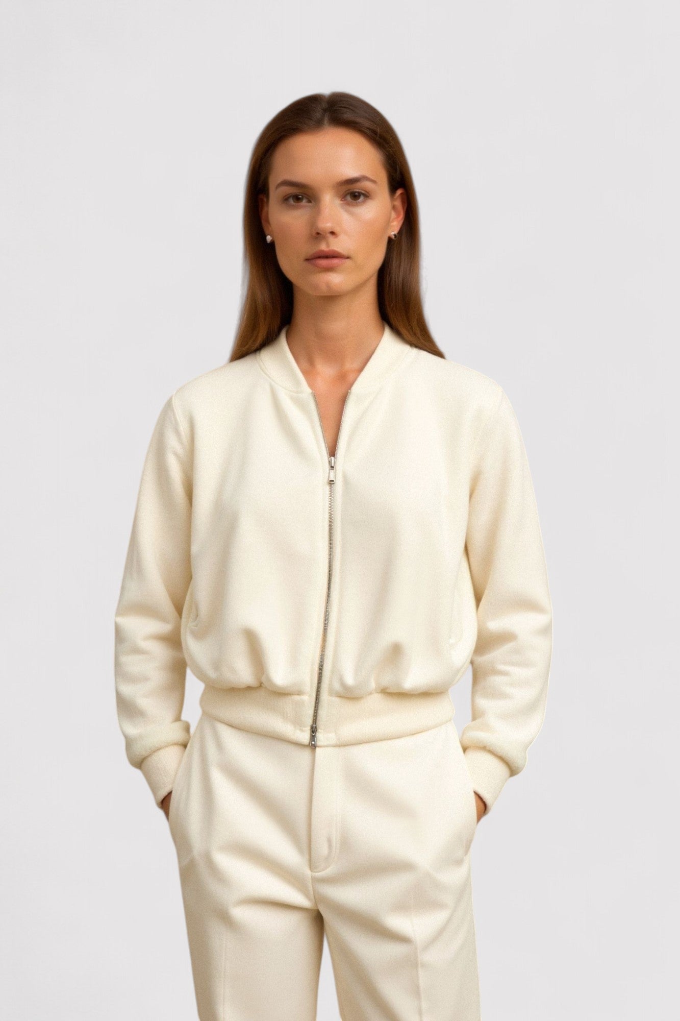 Ancien | Women's Premium Quilted O-Neck Collar Jacket