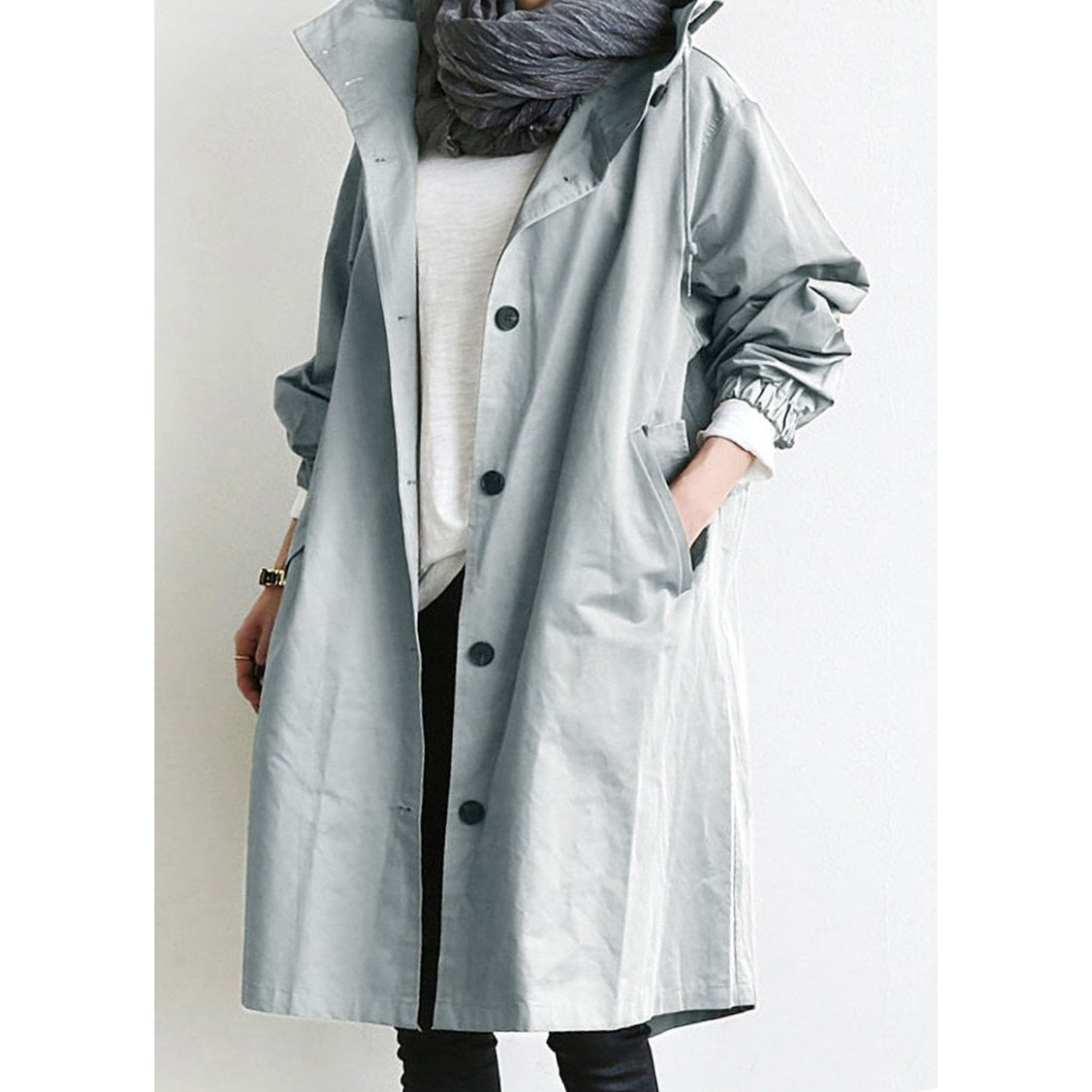 Felicitamin | Long Waterproof Hooded Coat For Women