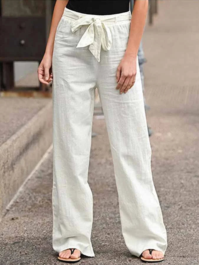 Relaxed linen trousers