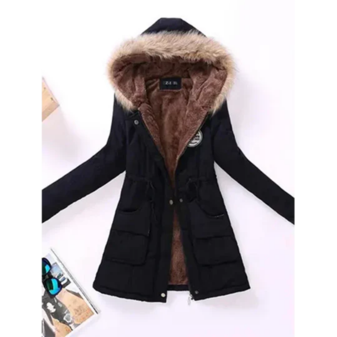 Alisson | Winter Warm Zip Up Parka Jacket For Women