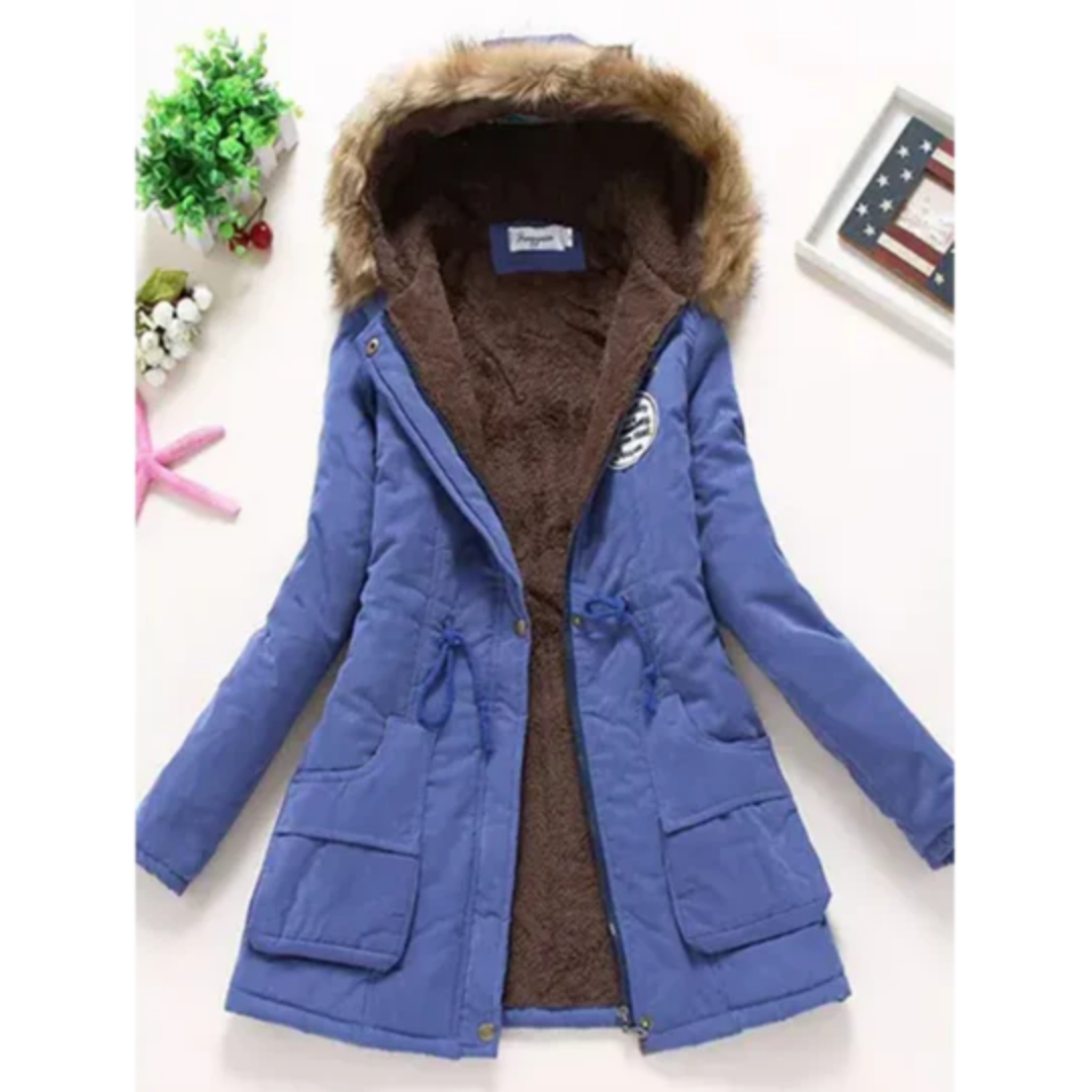 Alisson | Winter Warm Zip Up Parka Jacket For Women