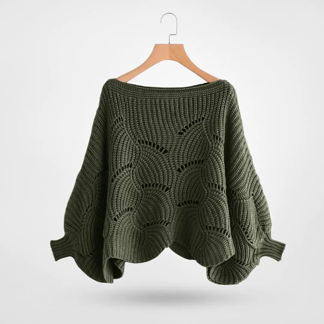 Cosy knitted shoulder blanket