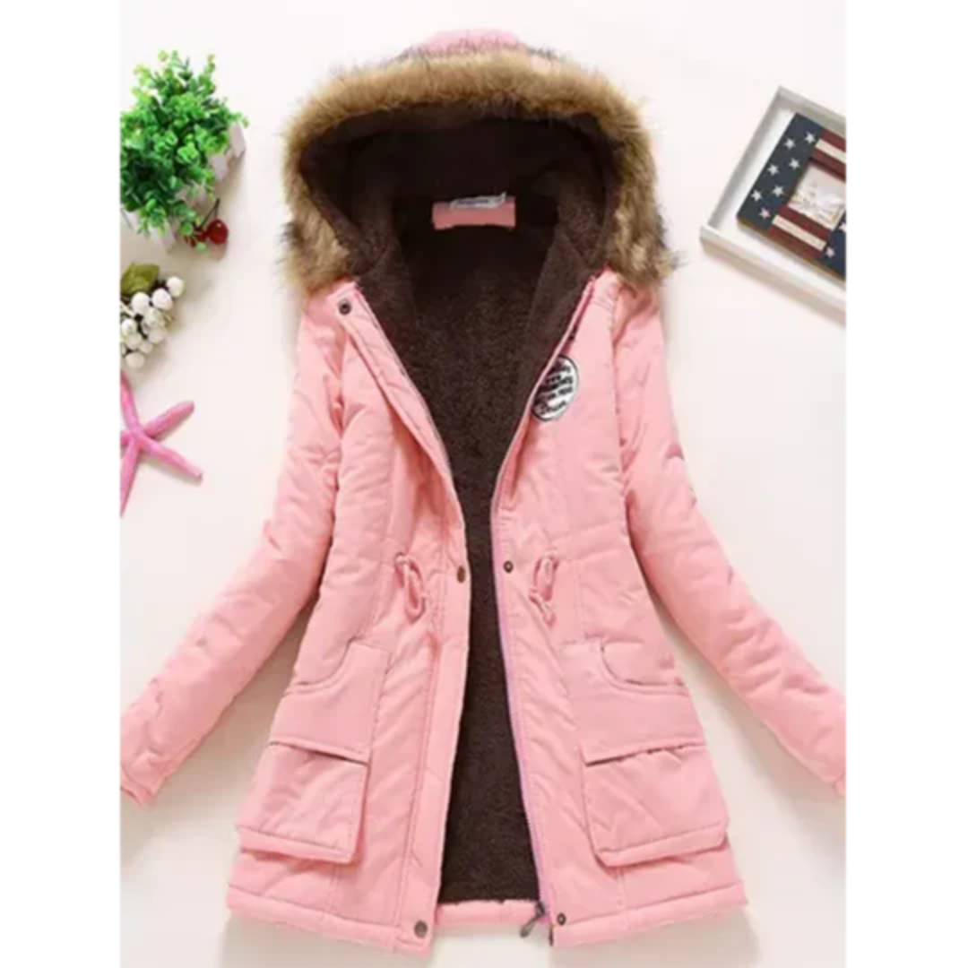 Alisson | Winter Warm Zip Up Parka Jacket For Women