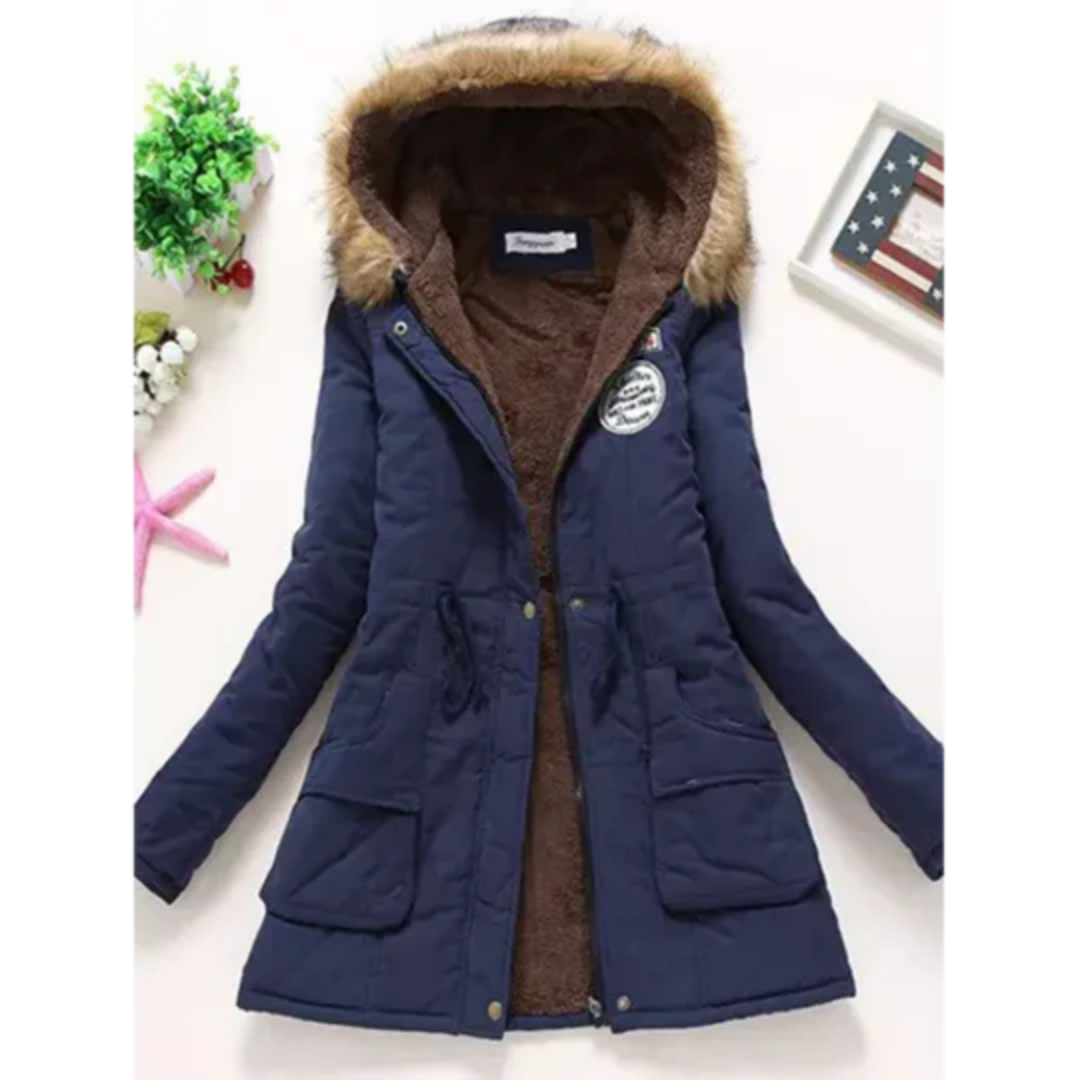 Alisson | Winter Warm Zip Up Parka Jacket For Women