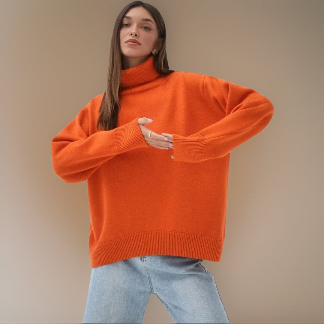 Giay | Warm Oversized Turtleneck Sweater for Women