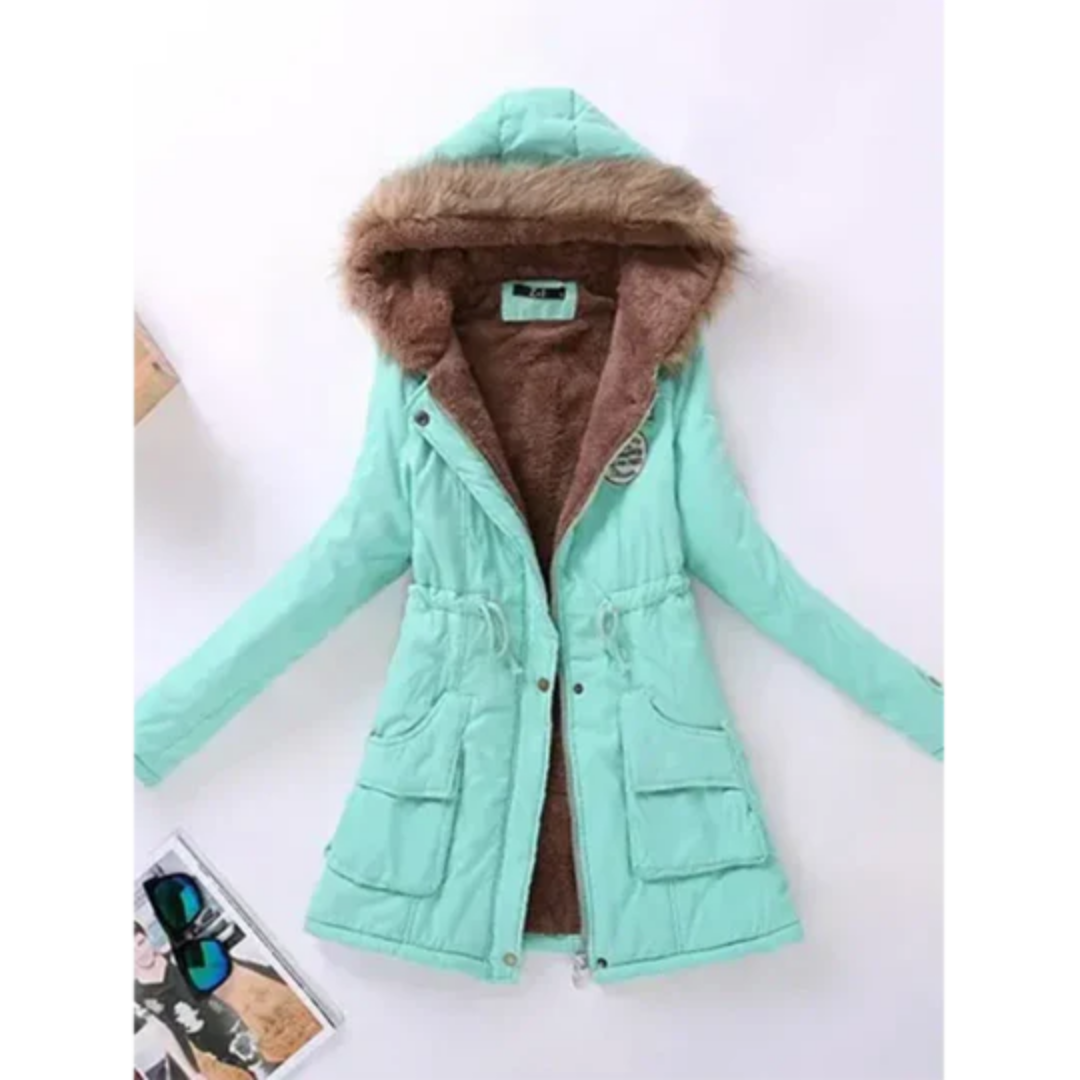 Alisson | Winter Warm Zip Up Parka Jacket For Women