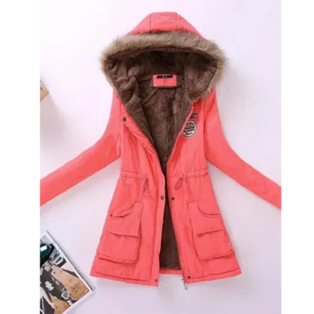 Alisson | Winter Warm Zip Up Parka Jacket For Women