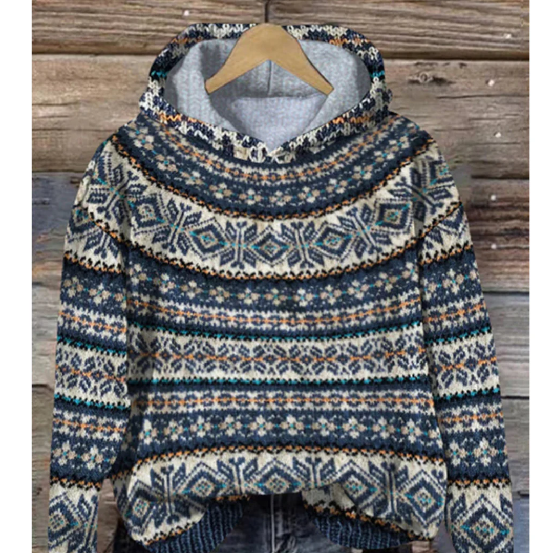 Jaime | Winter Knitted Boho Hoodie For Men