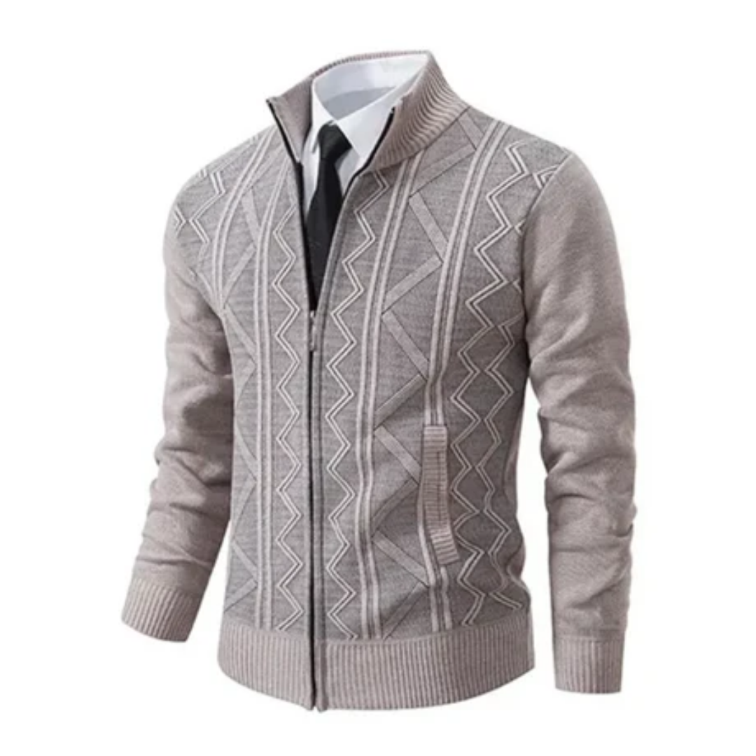 Caloy | Casual Work Zip Up Cardigan For Men