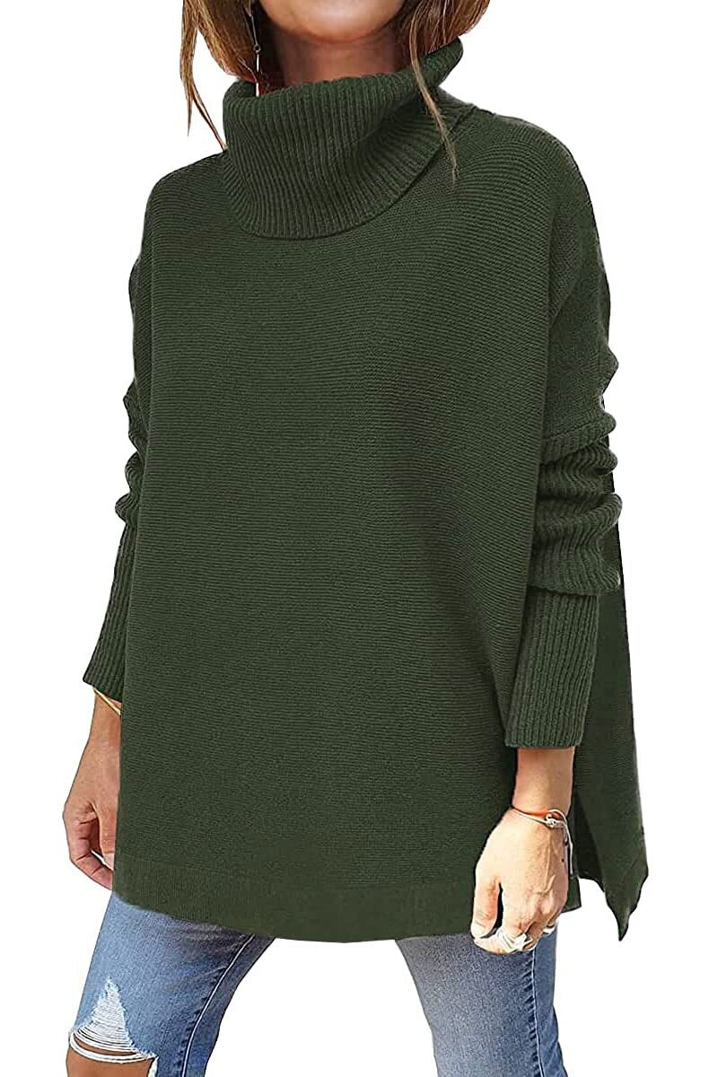 Margaret - Women's Tricot Sweater With Stand Collar