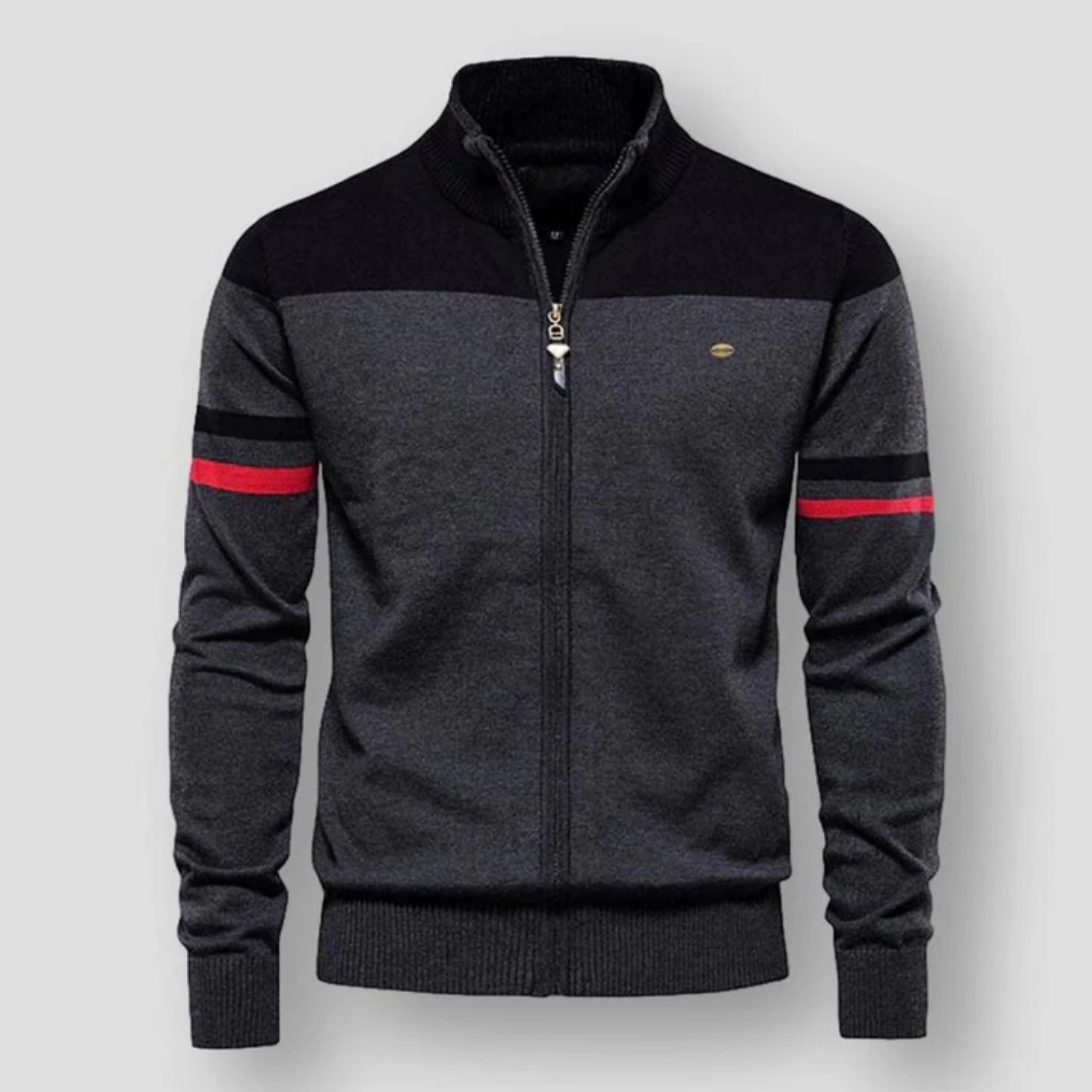 Elijah | Zip Up Turtleneck Jacket For Men