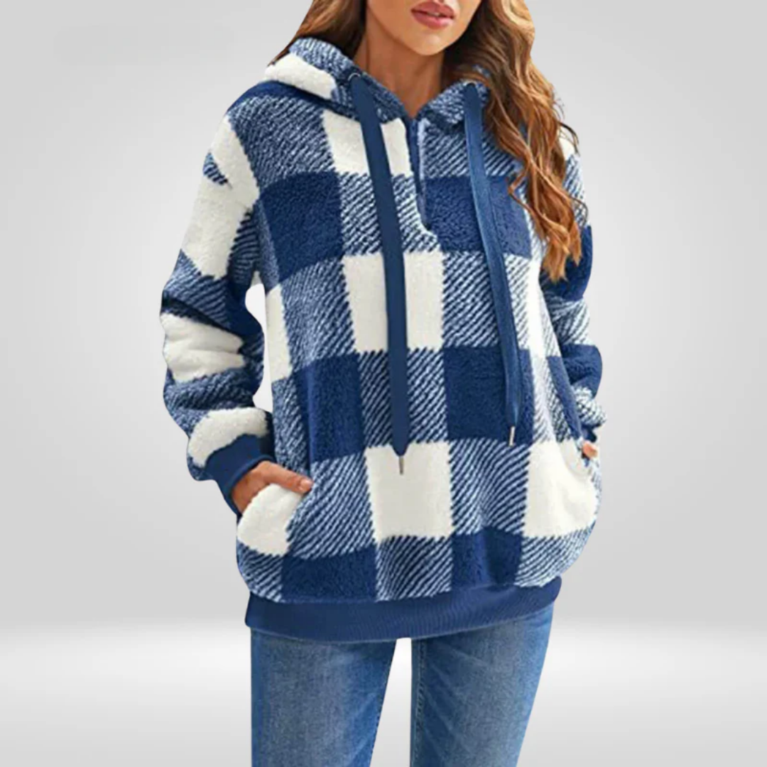 Roxanne | Long Plaid Jacket For Women