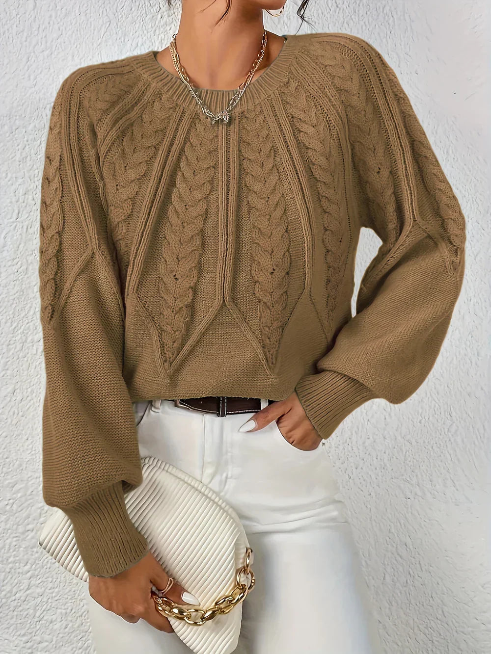 Roxana™ - Crew-neck knitted sweater