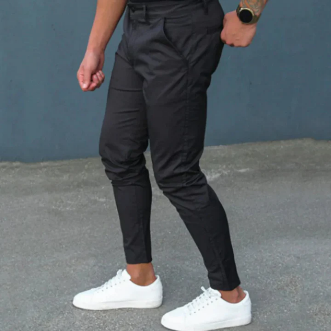 Lucas | Casual Chino Black Pants For Men