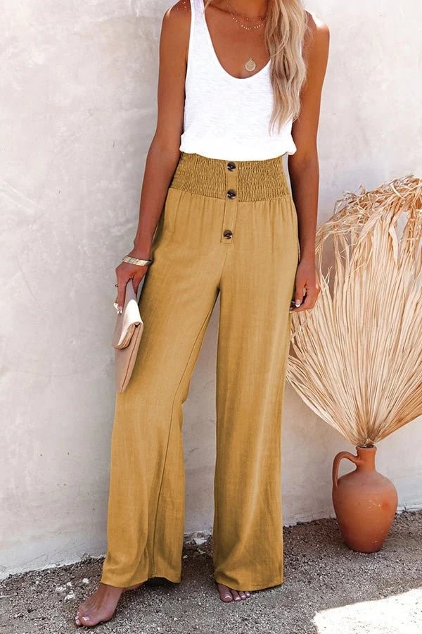 Comfortable linen trousers for women