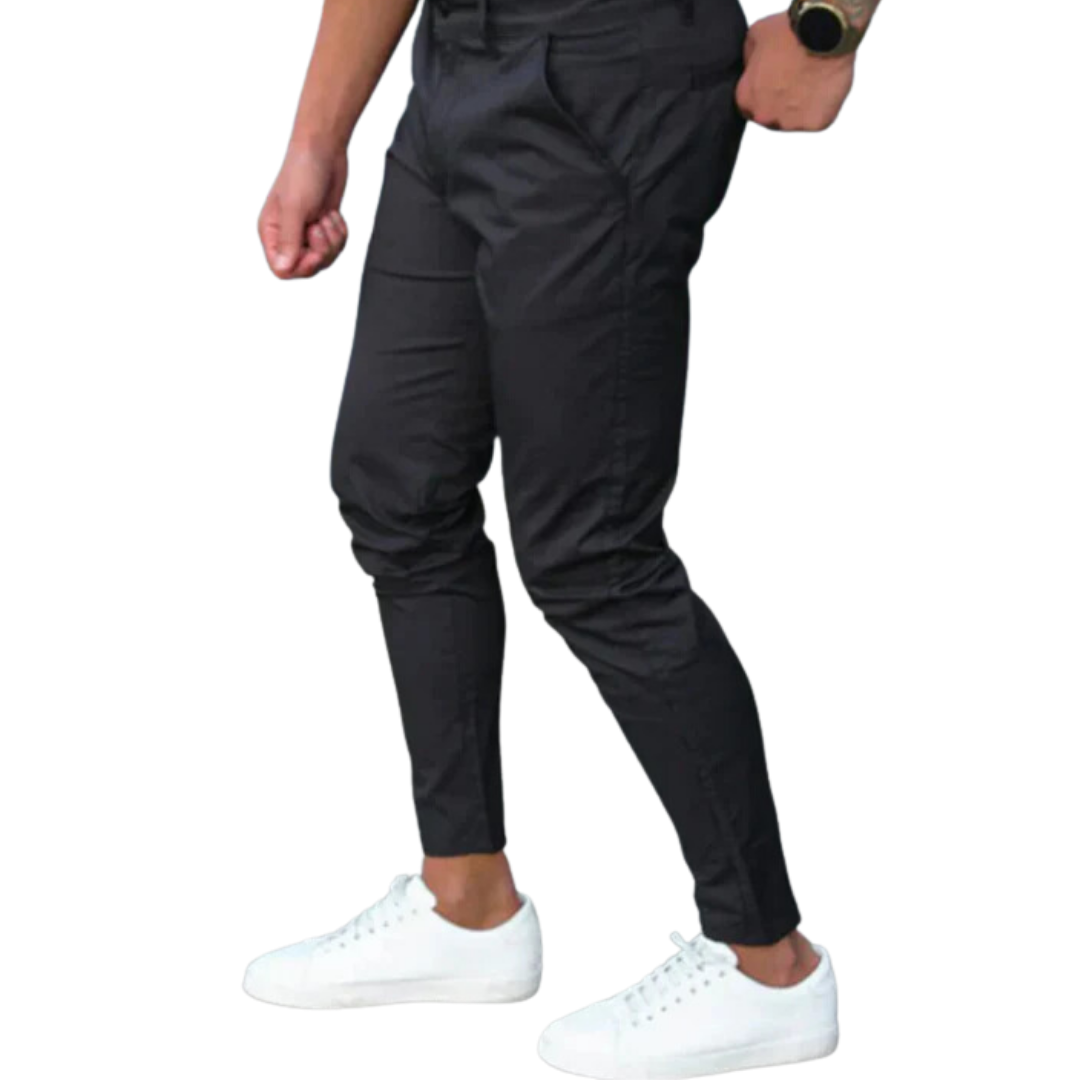 Lucas | Casual Chino Black Pants For Men