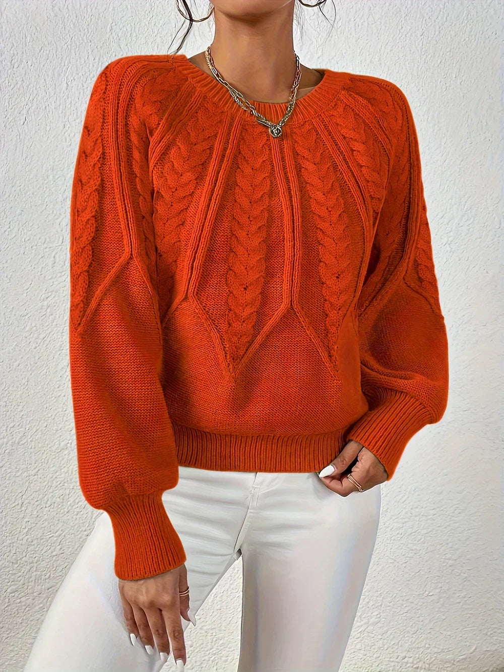 Roxana™ - Crew-neck knitted sweater