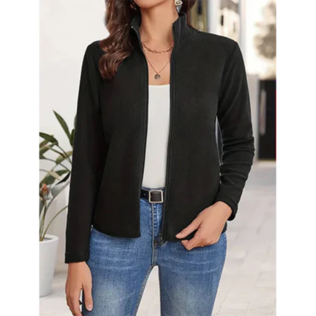 Donnifer | Casual Work Zip Up Jacket For Women