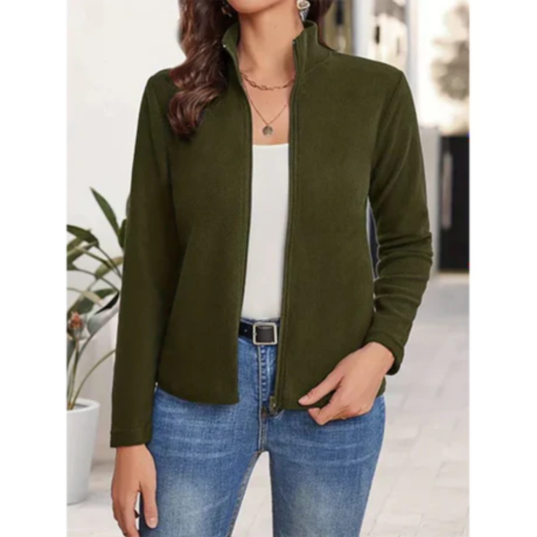 Donnifer | Casual Work Zip Up Jacket For Women