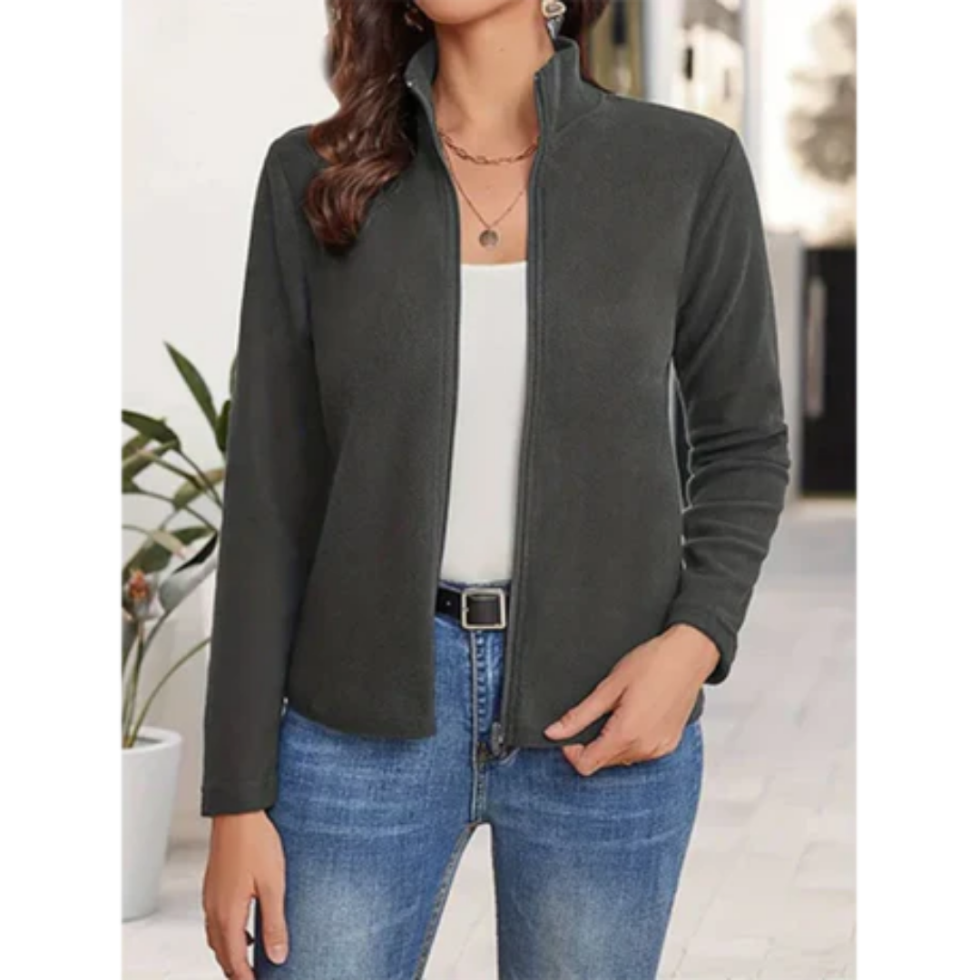 Donnifer | Casual Work Zip Up Jacket For Women