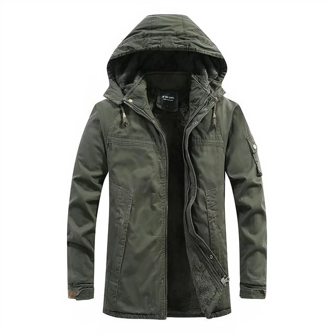 James | Comfortable Winter Coat With Hood For Men