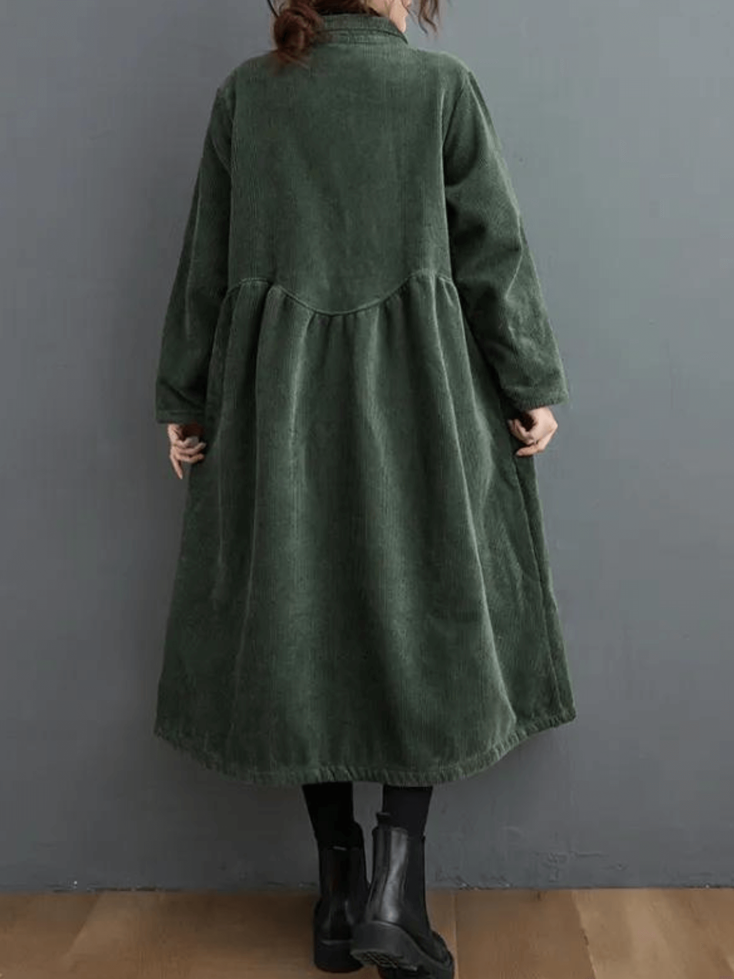 Lena™ - Women's Corduroy Trench Coat