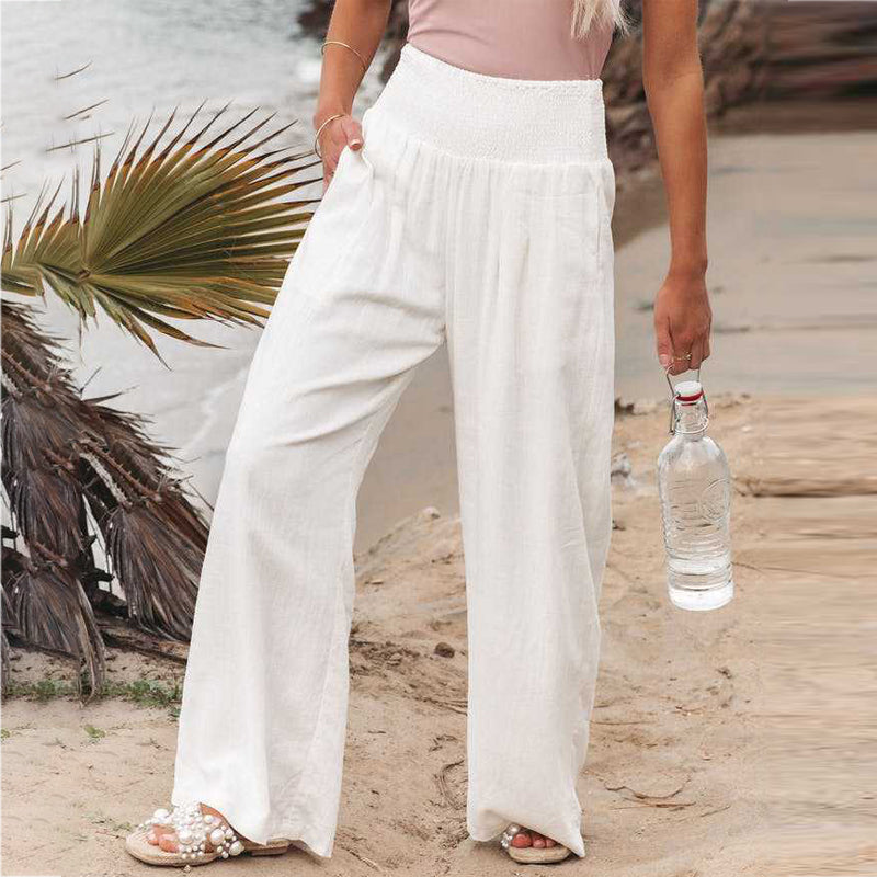 Linen trousers for women