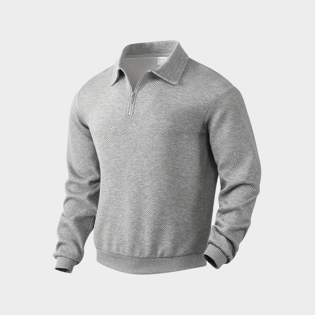 Victor - Premium sweater with quarter zipper