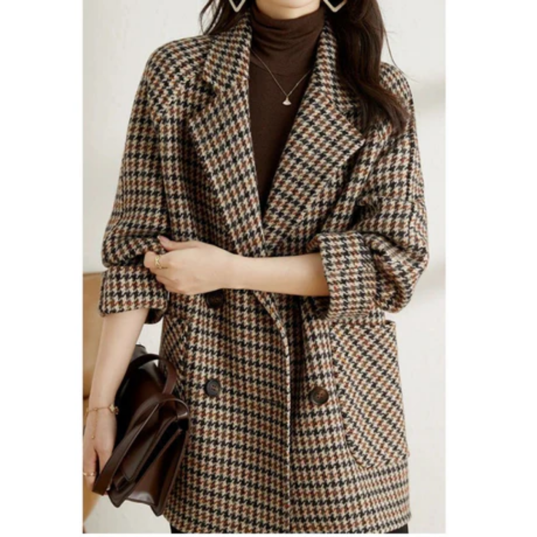 Hattie | Winter Warm Plaid Coat For Women