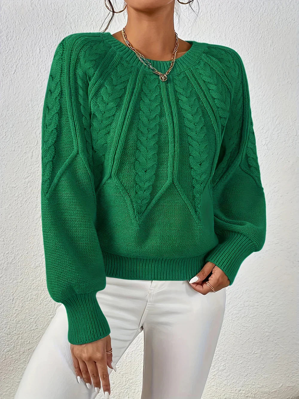 Roxana™ - Crew-neck knitted sweater