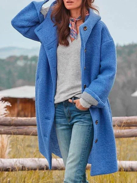 Elegant long wool coat