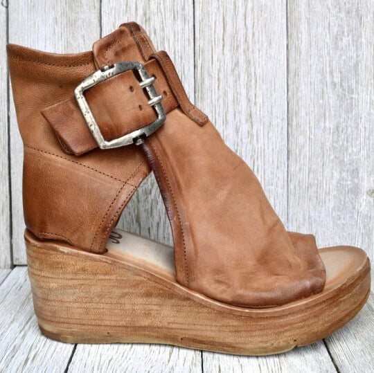 Boho wedge sandals for women