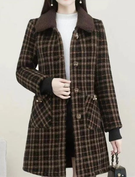 Thick, mid-length coat