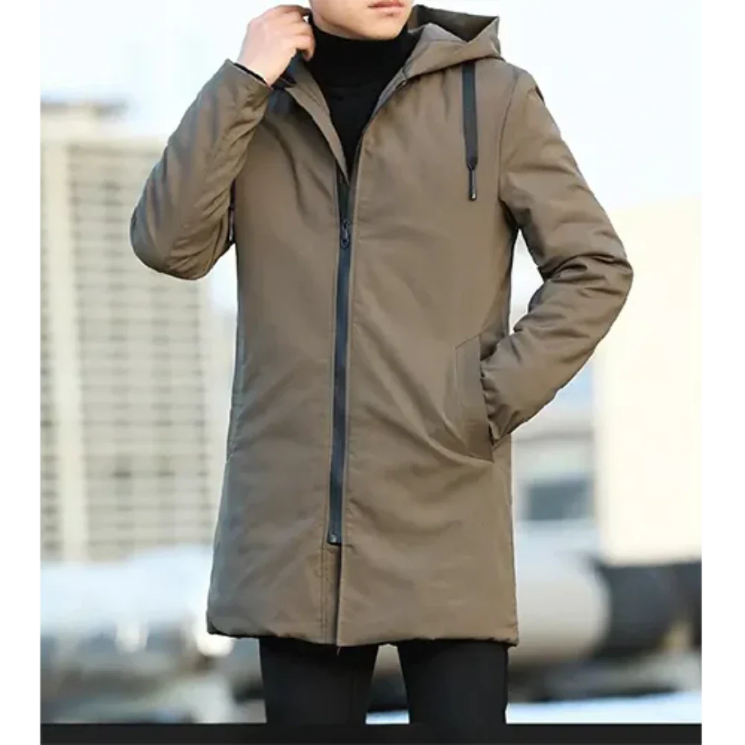 Alvin | Winter Long Zipper Jacket For Men