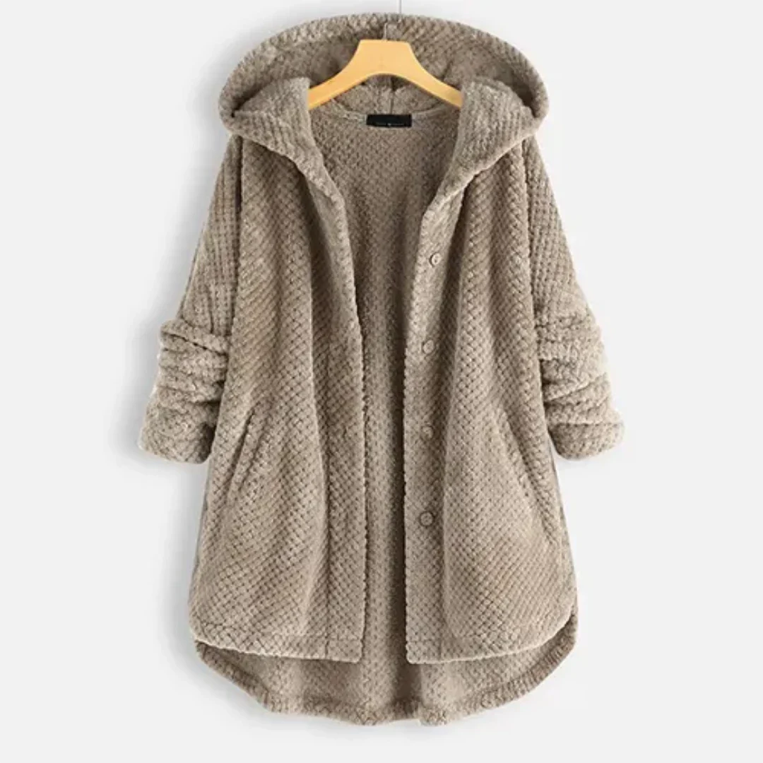 Amarisem | Warm Hooded Knitted Coat For Women