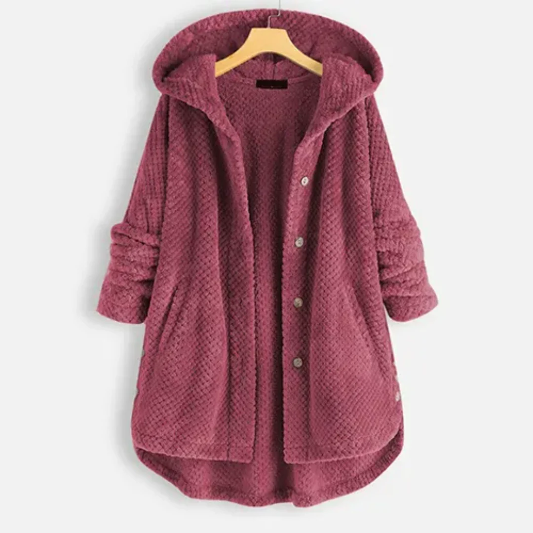 Amarisem | Warm Hooded Knitted Coat For Women