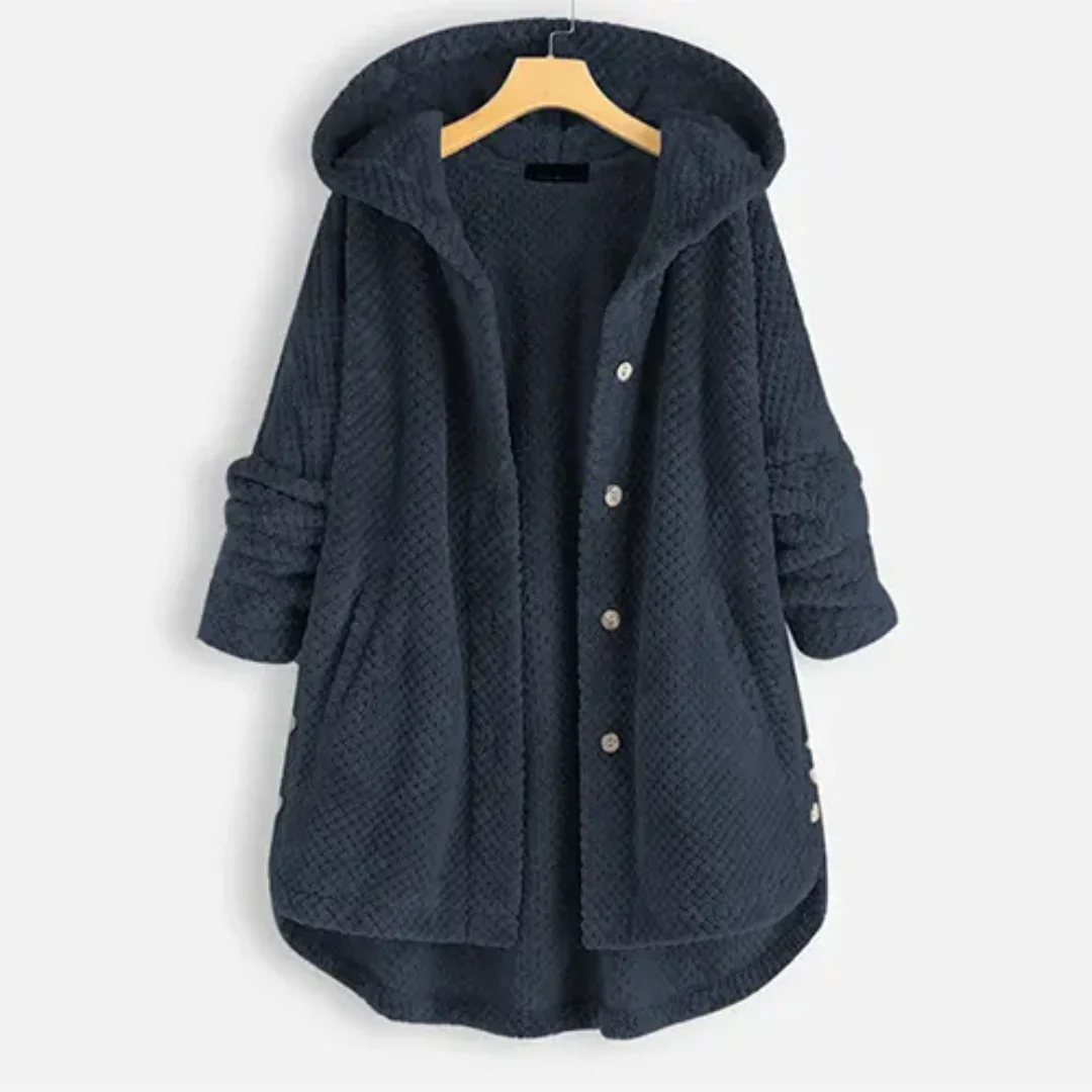 Amarisem | Warm Hooded Knitted Coat For Women