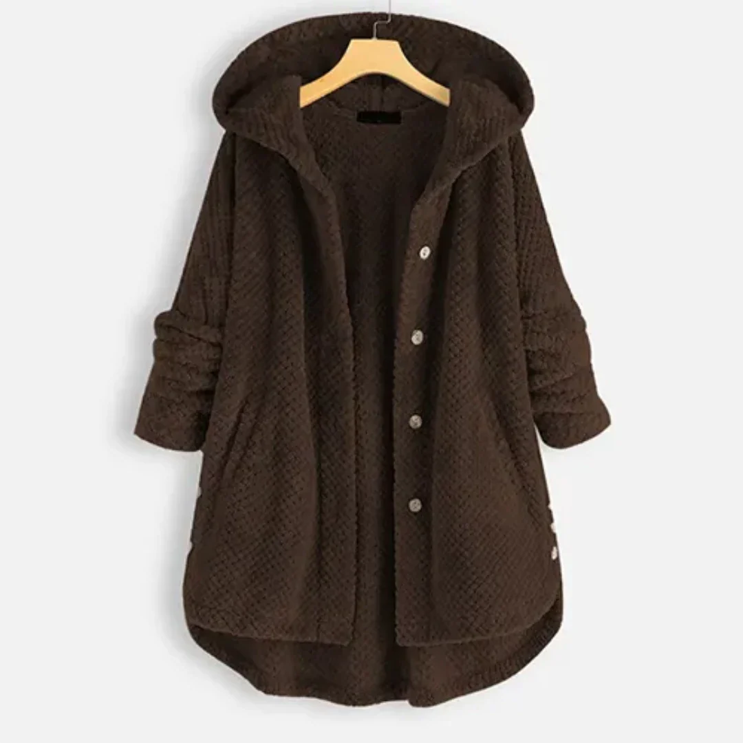 Amarisem | Warm Hooded Knitted Coat For Women