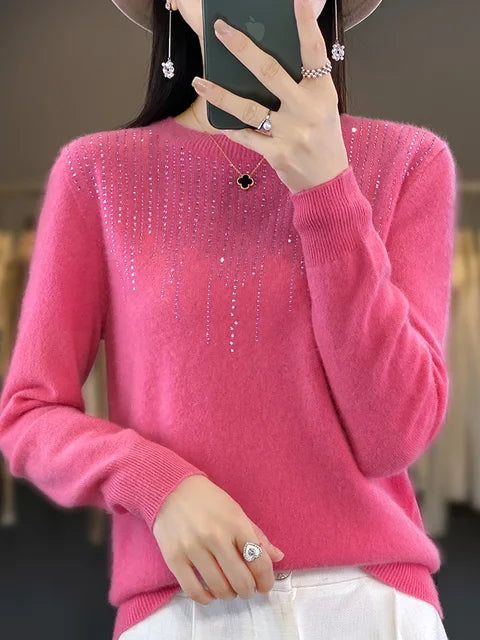 Warm glittery jumper