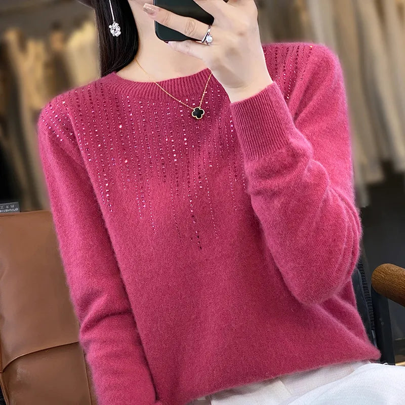 Warm glittery jumper