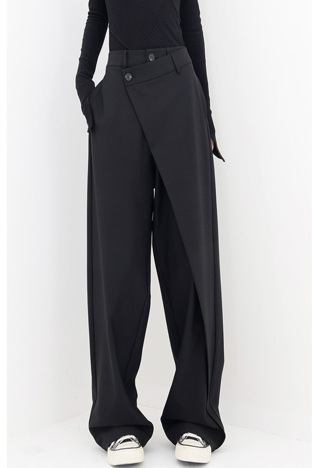 Asymmetric Wide Trousers