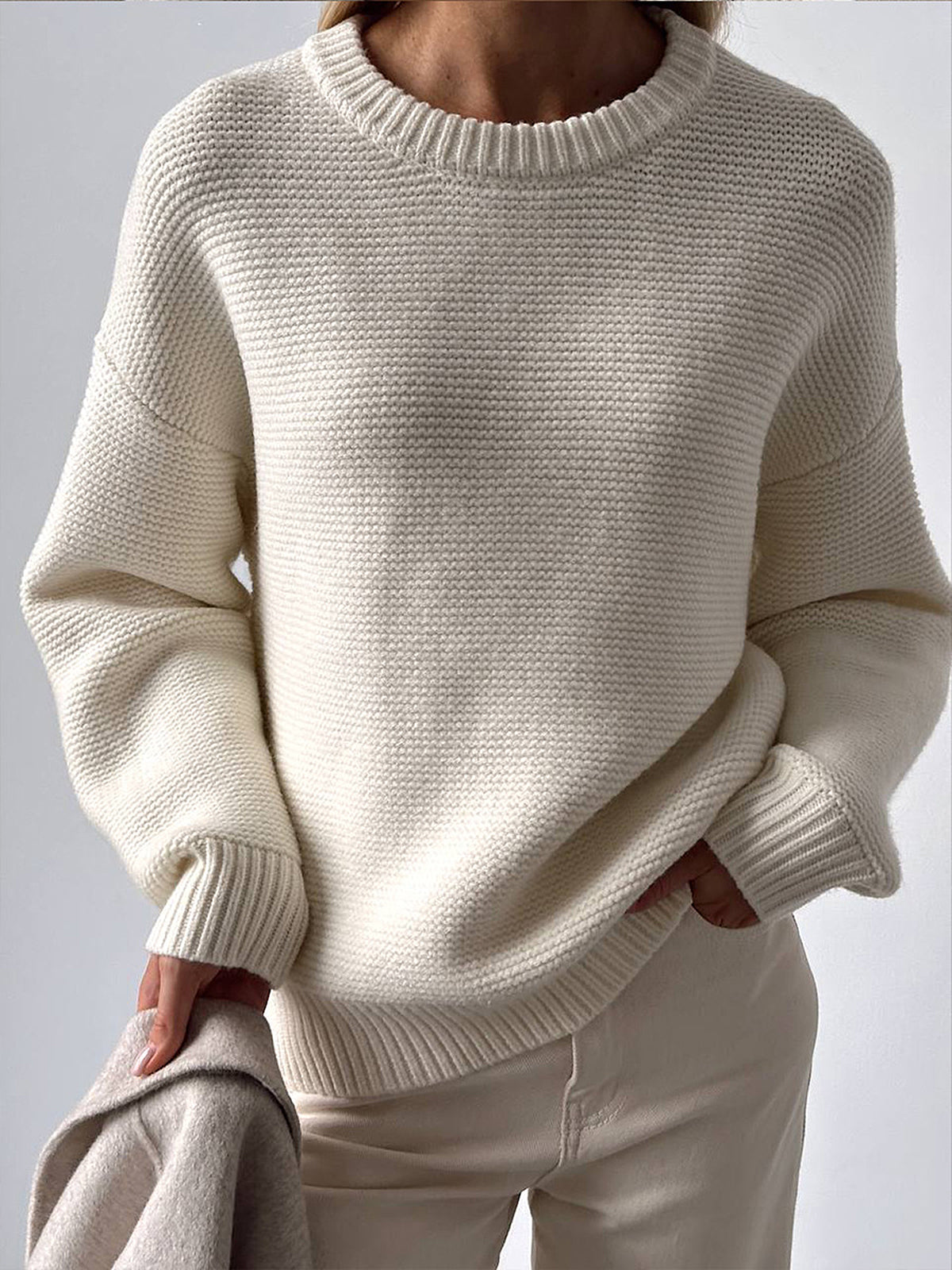 Holly™ - Crew neck knitted jumper