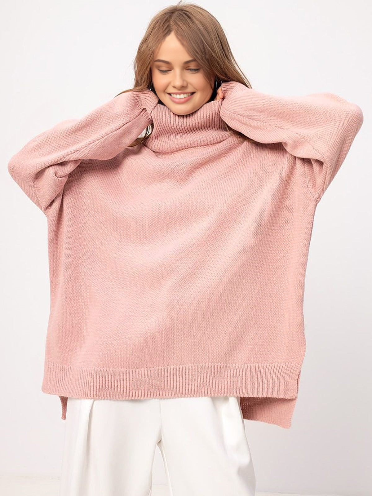 Margaux™ - High Neck Pullover with Oversized Opening