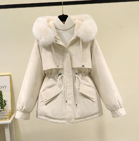 Women's winter coat with stylish collar