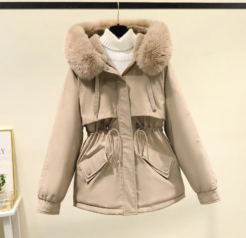 Women's winter coat with stylish collar