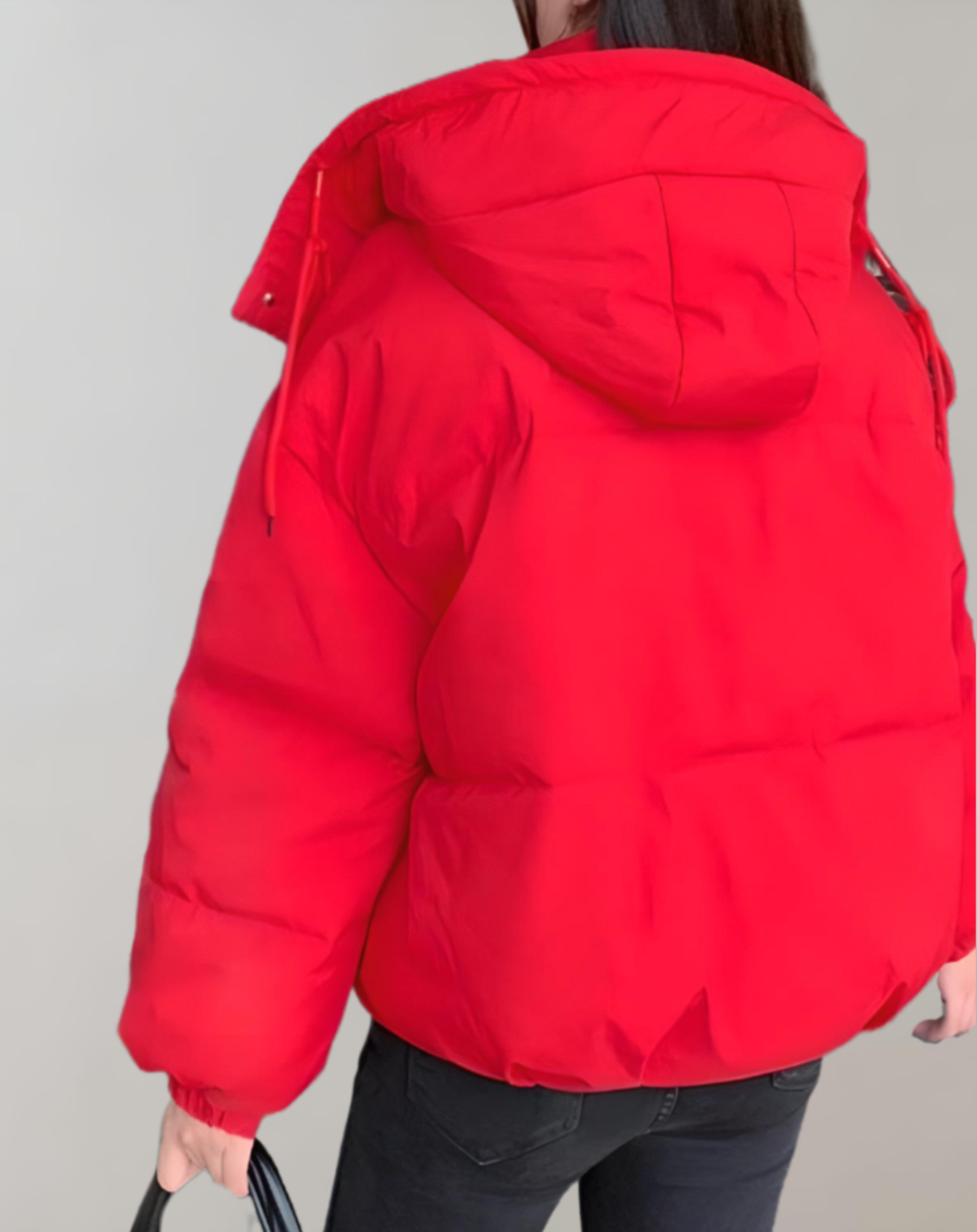 Olivia - Warm quilted puffer winter coat with hood, pockets and zip