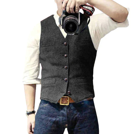 Pedro™ - Denim Waistcoat for Men