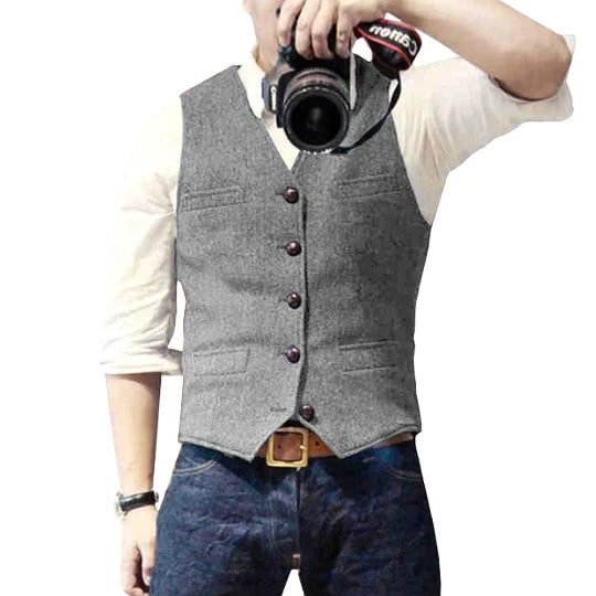 Pedro™ - Denim Waistcoat for Men